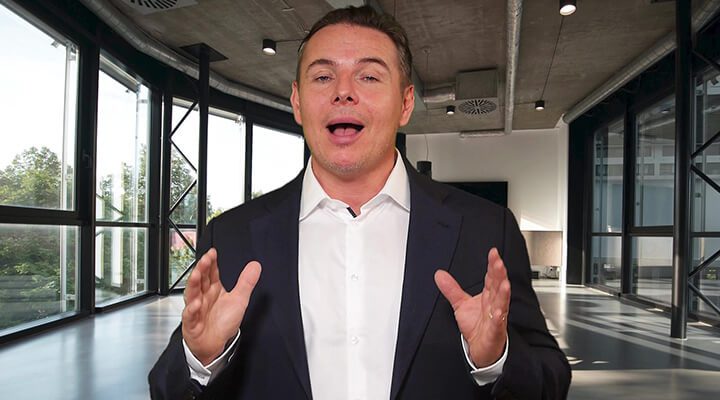 John Kirk presenting business consulting strategy